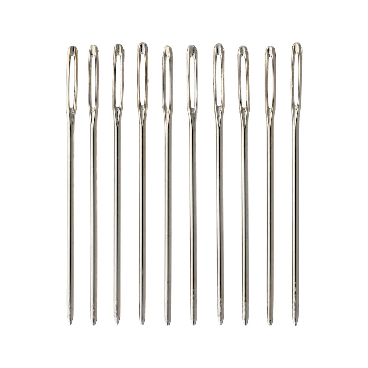 12 Packs: 10 ct. (120 total) Leather Stitching Needles by Make Market®